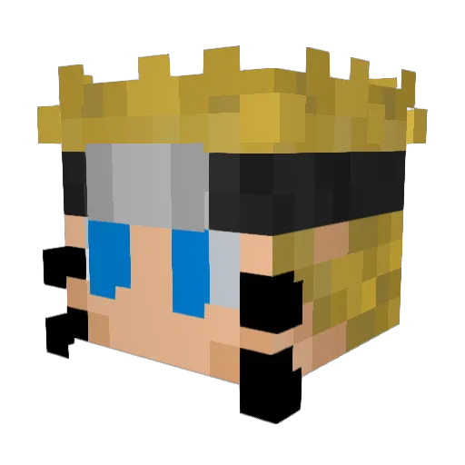 DatBoii97 Minecraft avatar head, 3D render