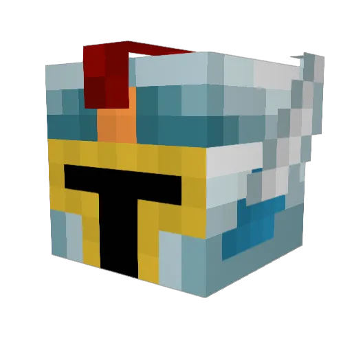 DatCanadianBacon Minecraft avatar head, 3D render
