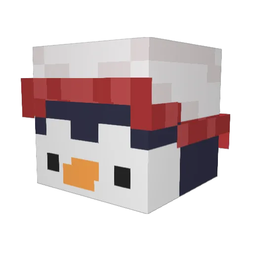 DatDuude Minecraft avatar head, 3D render