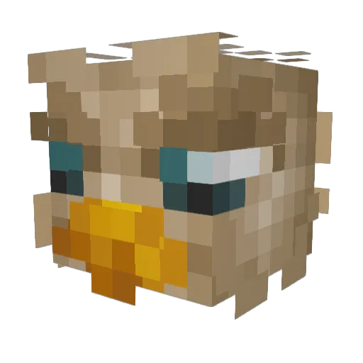 DatEagle Minecraft avatar head, 3D render