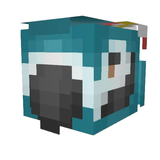 DatFenix93 Minecraft avatar head, 3D render