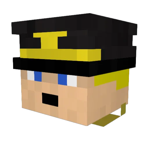 DatGinger69 Minecraft avatar head, 3D render