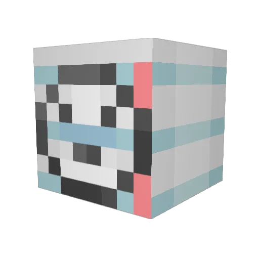 DatGriff Minecraft avatar head, 3D render