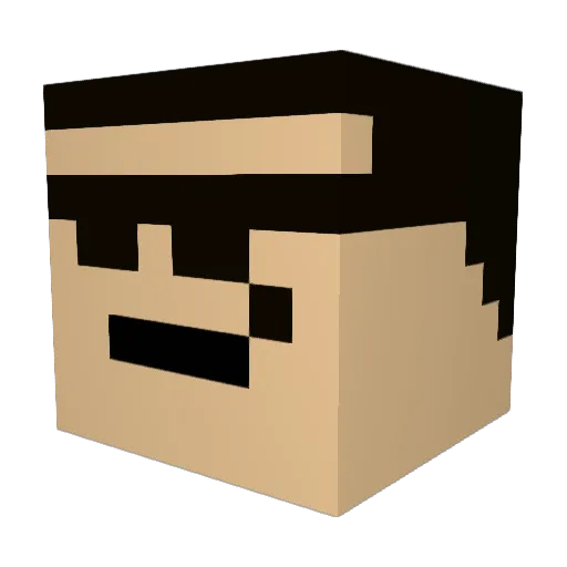 DatGuy356 Minecraft avatar head, 3D render