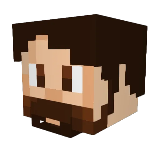 DatGuyLee Minecraft avatar head, 3D render