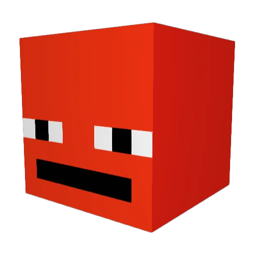 DatGuyManu Minecraft avatar head, 3D render