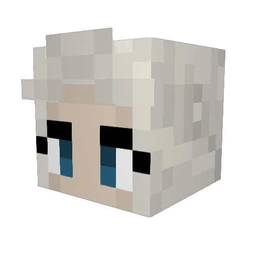 DatJulchenLP Minecraft avatar head, 3D render