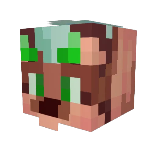 DatLaZyCat Minecraft avatar head, 3D render