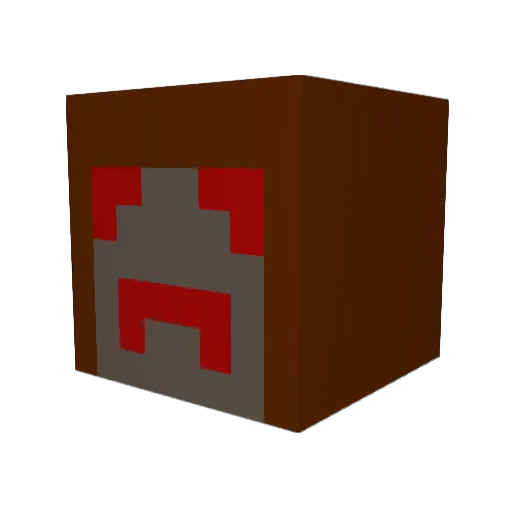 DatLeon Minecraft avatar head, 3D render