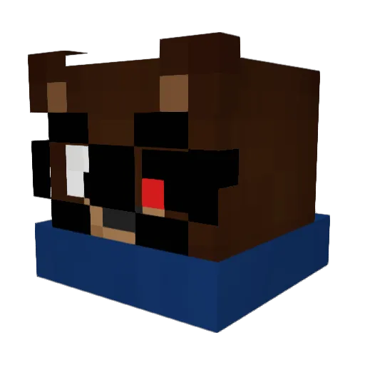 DatPingSchelle Minecraft avatar head, 3D render
