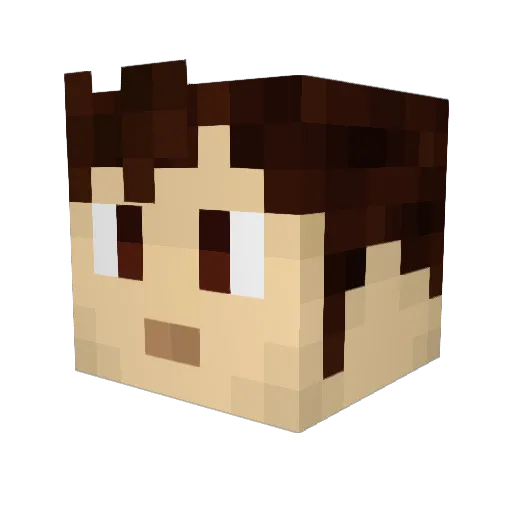 DatTardisDoh Minecraft avatar head, 3D render