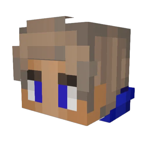 DatWoogie Minecraft avatar head, 3D render