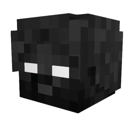 DatXer0 Minecraft avatar head, 3D render