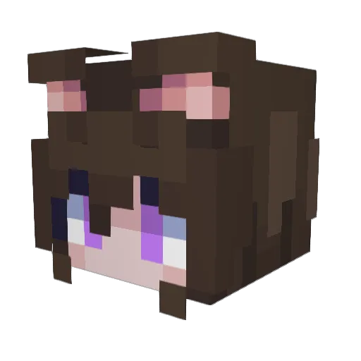 Dat_Bogie Minecraft avatar head, 3D render