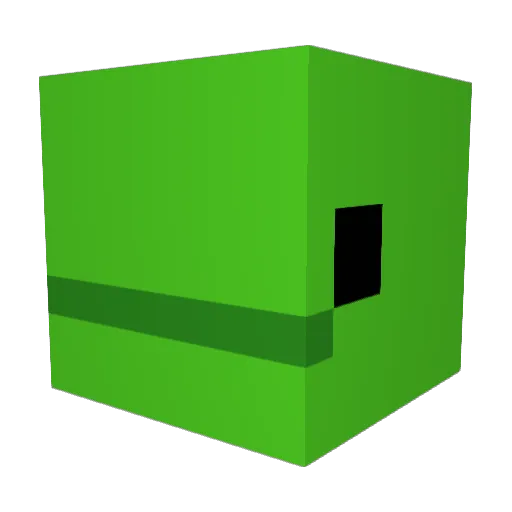 Dat_b01 Minecraft avatar head, 3D render