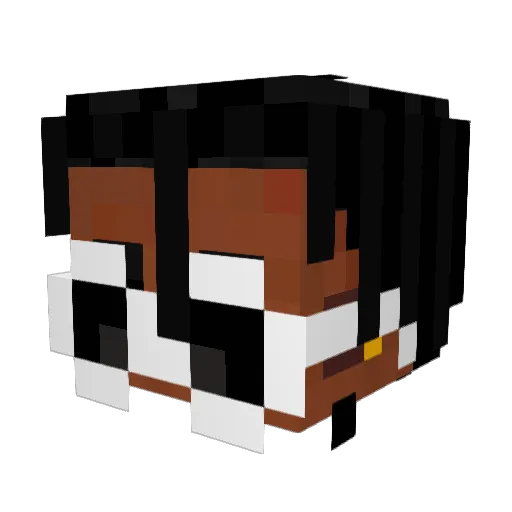DataAlt2 Minecraft avatar head, 3D render
