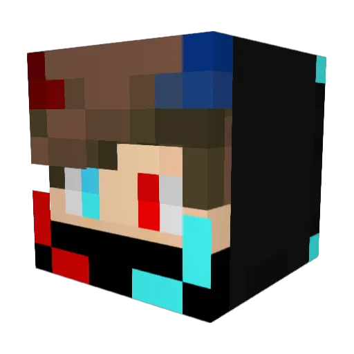 DataFlre Minecraft avatar head, 3D render