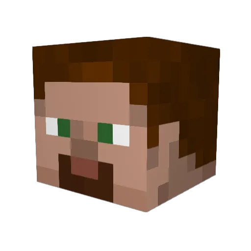 DataNalle Minecraft avatar head, 3D render