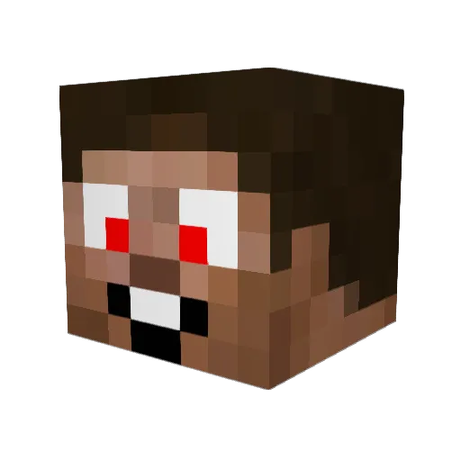 DataSchmuck Minecraft avatar head, 3D render