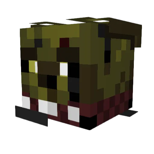 Data_Digger Minecraft avatar head, 3D render