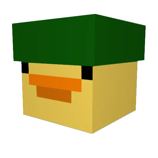 DatboiLuke_00 Minecraft avatar head, 3D render