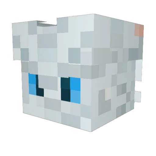 Datboo Minecraft avatar head, 3D render
