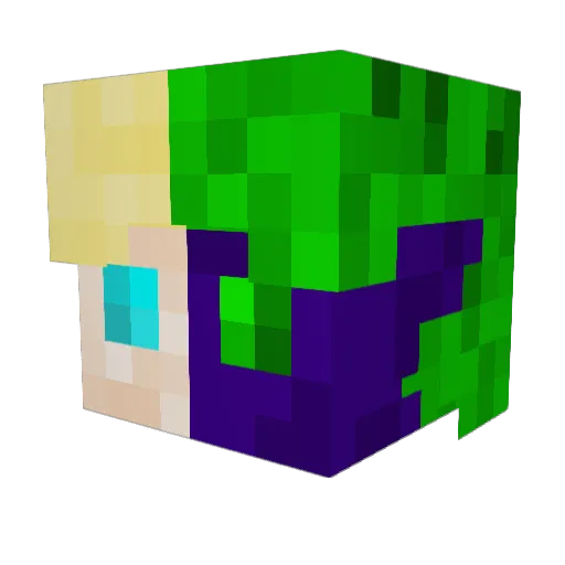 DatedStatue87 Minecraft avatar head, 3D render