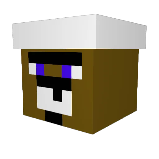 Datlelz21 Minecraft avatar head, 3D render