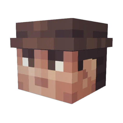 Datonesax01 Minecraft avatar head, 3D render
