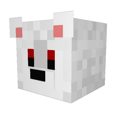Datsura Minecraft avatar head, 3D render