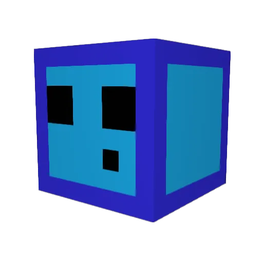 Datubass Minecraft avatar head, 3D render
