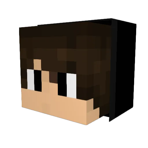 DatzGamerYT Minecraft avatar head, 3D render