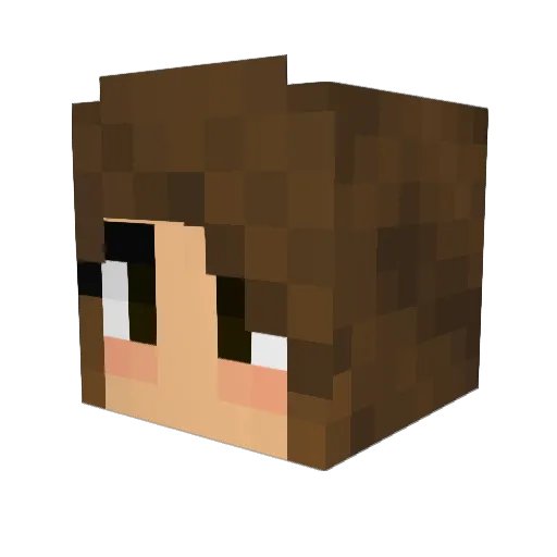 DaughterofDeath Minecraft avatar head, 3D render