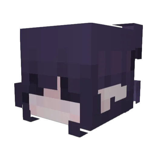 Dauhl Minecraft avatar head, 3D render