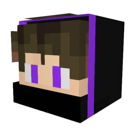DaunKetum Minecraft avatar head, 3D render