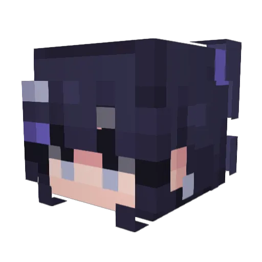 DaunNim Minecraft avatar head, 3D render