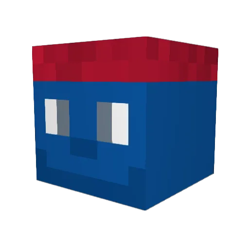 Dauntless3174 Minecraft avatar head, 3D render