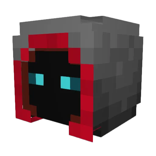 Dauo0 Minecraft avatar head, 3D render