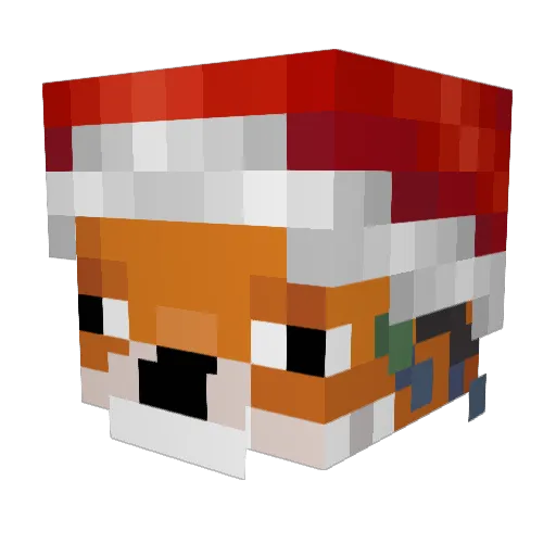 Minecraft-Avatar von Dausinator: Kopf als 3D-Render