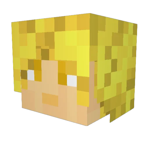 DauthiShade Minecraft avatar head, 3D render