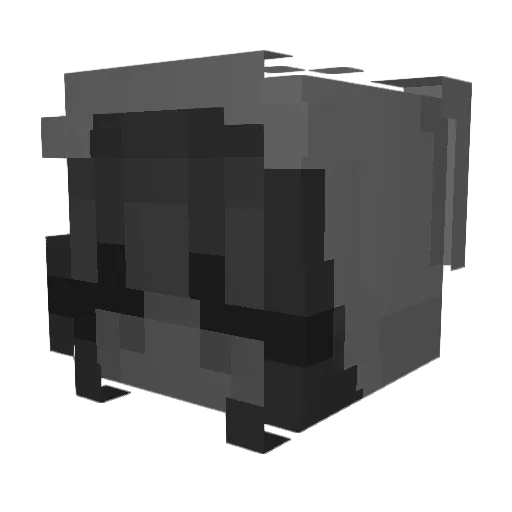 Dav155 Minecraft avatar head, 3D render