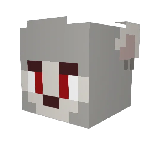 Dav3Bernard Minecraft avatar head, 3D render