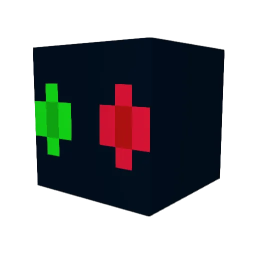 DavVyd Minecraft avatar head, 3D render