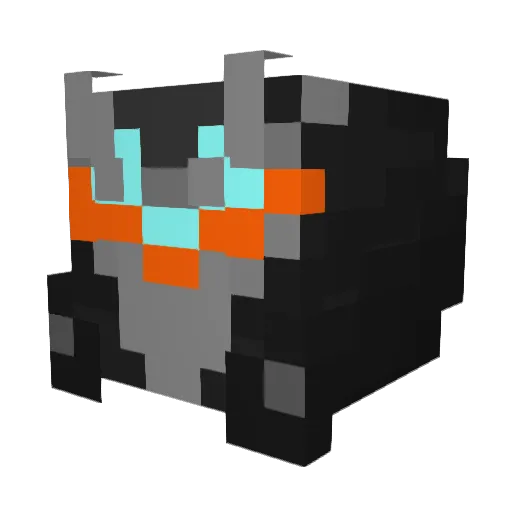 Davamros Minecraft avatar head, 3D render