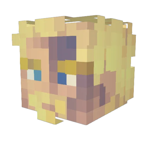 Davarian333 Minecraft avatar head, 3D render