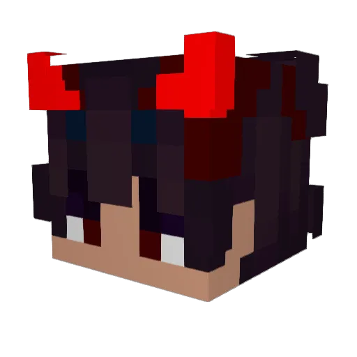 Davcab Minecraft avatar head, 3D render
