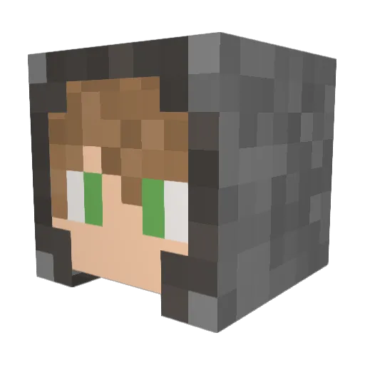 Dave0693 Minecraft avatar head, 3D render