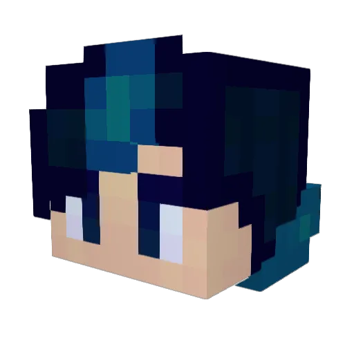 DaveAngel Minecraft avatar head, 3D render