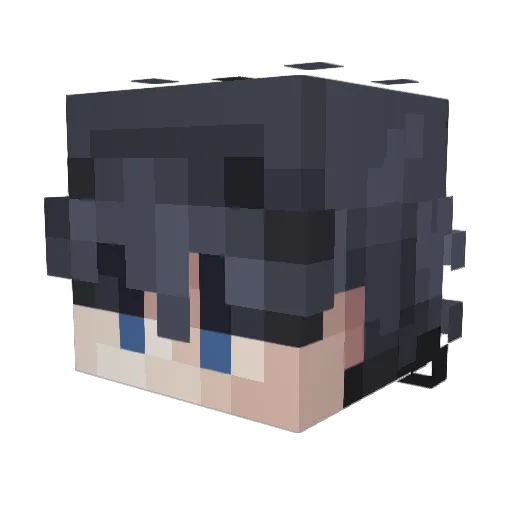 DaveCrawler Minecraft avatar head, 3D render