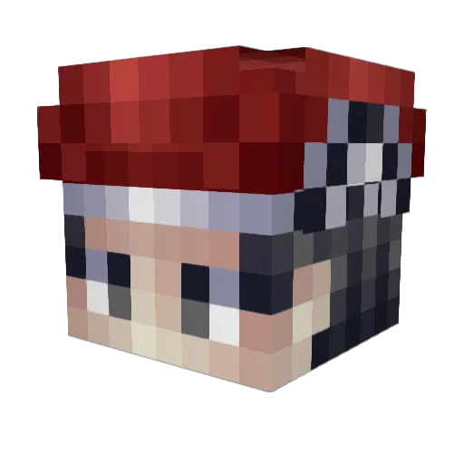 DaveFromWork1 Minecraft avatar head, 3D render